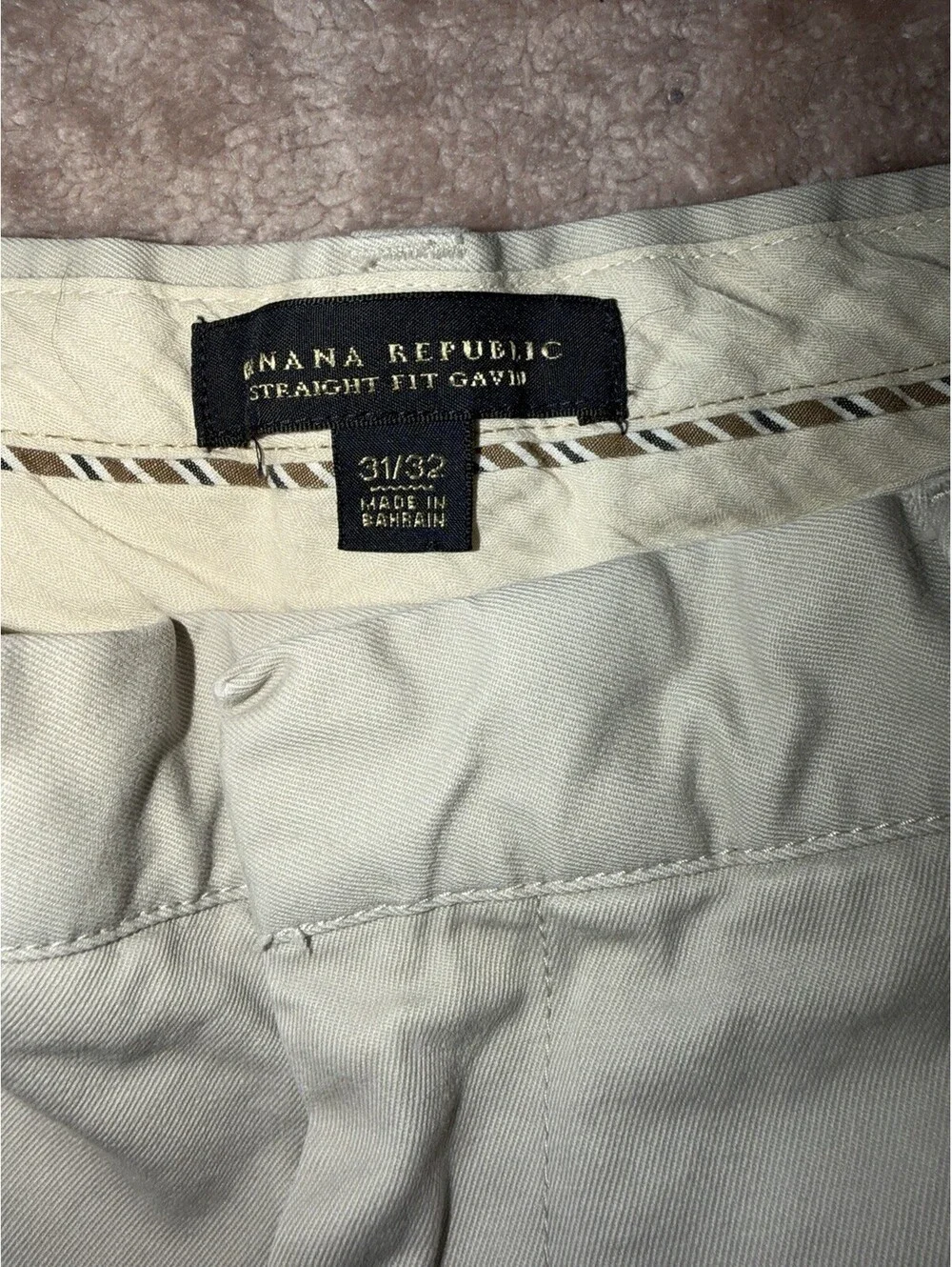 Banana Republic Gavin Fit Straight Leg 100% Cotton Chino Pants. Men's 31x32